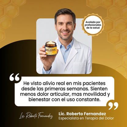 Aval profesional del bálsamo de veneno de abeja ColmenaVital