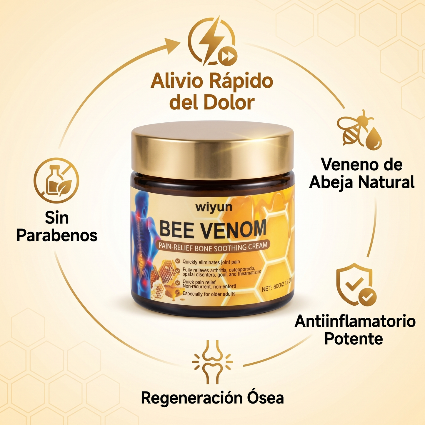 Crema de Veneno de Abeja — Tratamiento Antiaging Regenerador