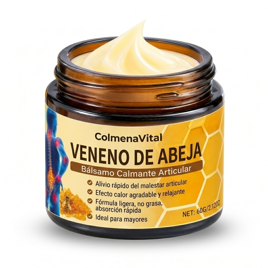 ColmenaVital Veneno de Abeja - bote real sobre fondo blanco limpio